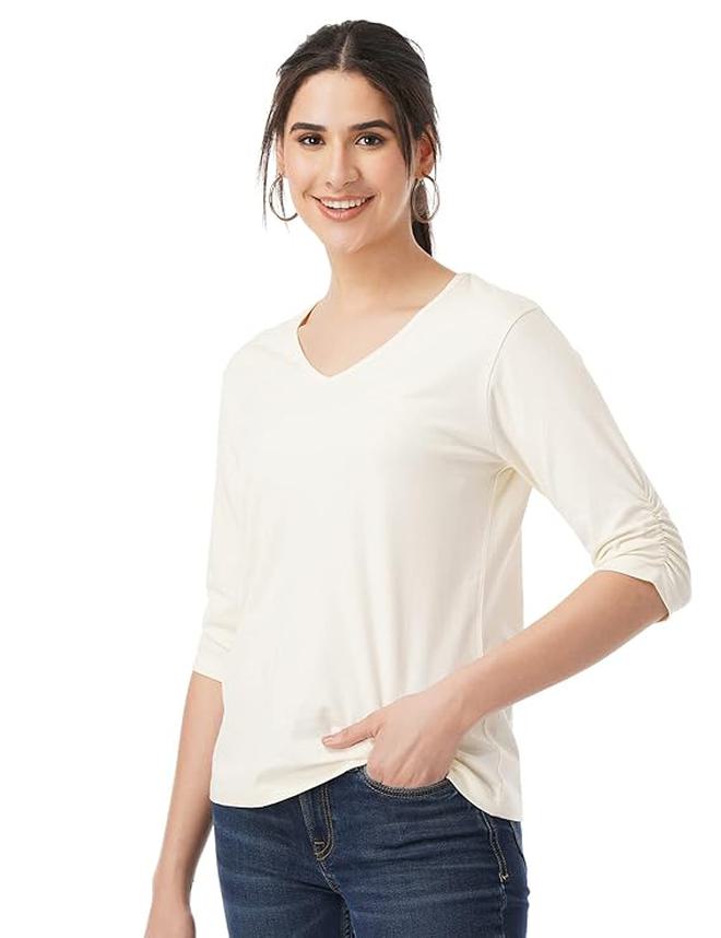 fyltr Women's Soft Cotton Blend Knitted Top | Tops for Women | Tops for Women Western - Image 3